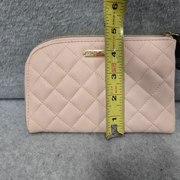 Betsey Johnson Pink Zip Around Cosmetic Pouch - Picture 6 of 6